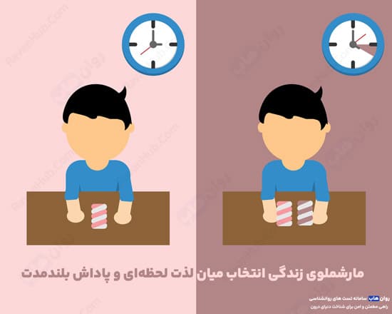 مارشملوی زندگی انتخاب میان لذت لحظه‌ای و پاداش بلندمدت