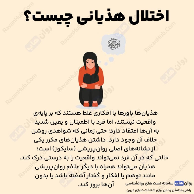 اختلال هذیان delusion چیست علل و نشانه‌ها