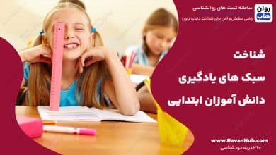 شناخت سبک های یادگیری دانش آموزان ابتدایی