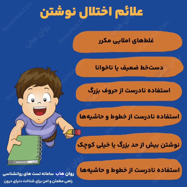 دیسگرافیا اختلال یادگیری نوشتارپریشی