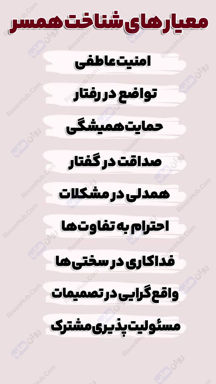 اینفوگرافی همسر شناسی