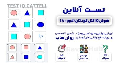 تست رایگان هوش IQ کتل نوجوانان (فرم A)