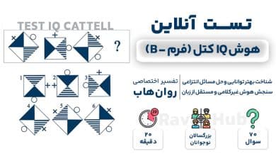 تست رایگان هوش تصویری IQ کتل (فرم B)